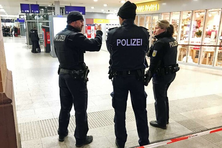 Das Gebiet um den Fundort wurde weiträumig abgesperrt von der Polizei.