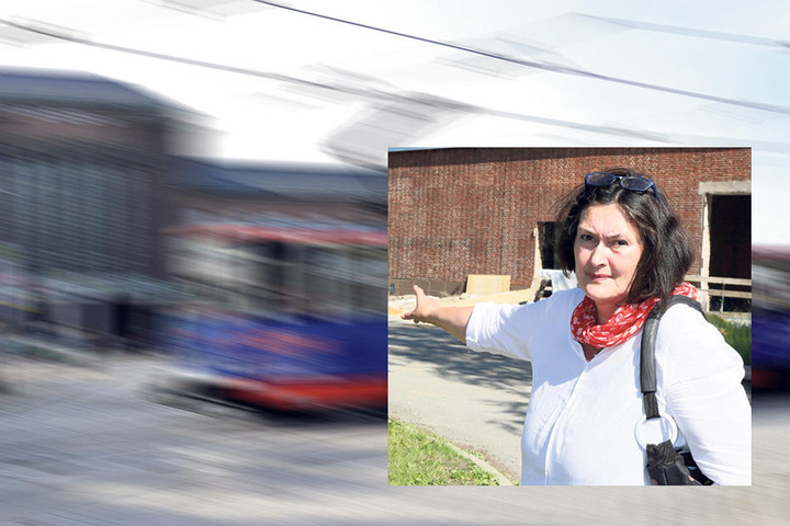 CDU-Stadträtin Christiane Drechsel (53) kämpft für den Erhalt der Straßenbahnlinien zum Hauptbahnhof.