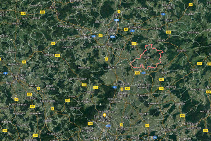Die tat fand in der Nähe des Bahnhofs Hungen statt.
