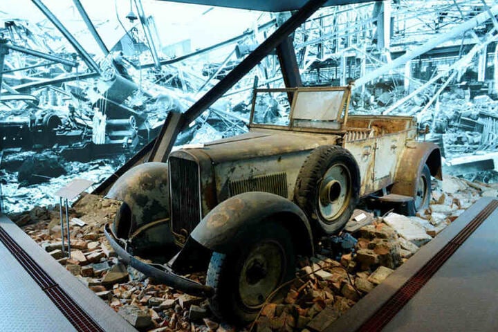 Die Daueraustellung des Horch-Museums zeigt auch dieses Wehrmacht-Fahrzeug der Auto-Union.