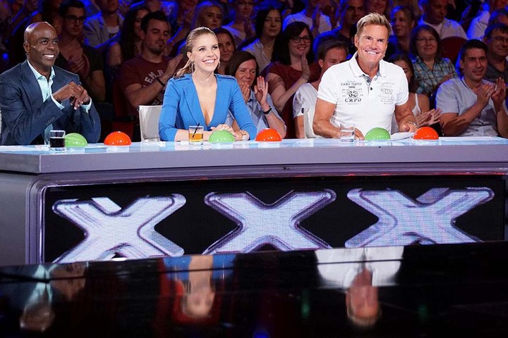 Diese Jury will Herwig Felix begeistern: Bruce Darnell (59), Victoria Swarovski (23) und Dieter Bohlen (62).