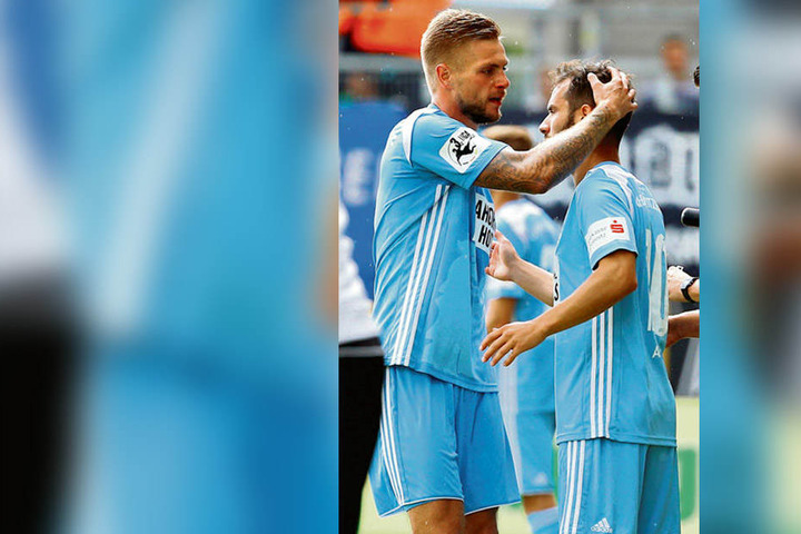 Florian Trinks (l.) und Okan Aydin konnten die Erwartungen (noch) nicht erfüllen.