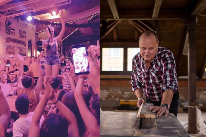 Während Meli auf Malle Party macht, baut Mann Mike weiter am Bahnhof in
Leipzig.