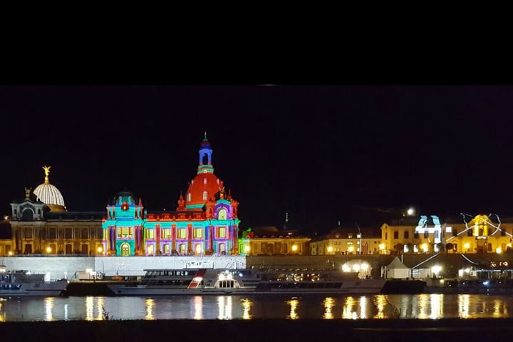 Einen kleinen Licht-Vorgeschmack gab es auch in Dresden am Mittwoch ... Beim Dresdner Stadtfest wird's auch hell am Wochenende!