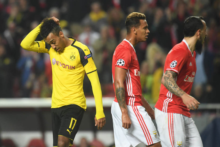 Besonders Pierre-Emerick Aubameyang hatte einen großen Anteil an der 0-1-Pleite bei Benfica Lissabon.