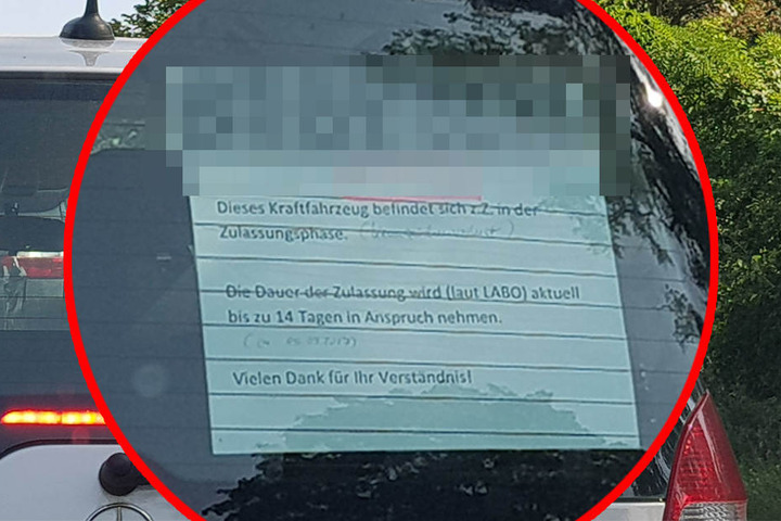 "Vielen Dank für Ihr Verständnis!" Ob die Polizei das haben wird?