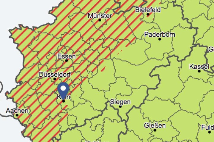 Der Deutsche Wetterdienst warnt vorab vor möglichen schweren Gewittern in NRW.