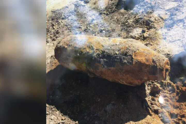 Diese amerikanische Bombe aus dem zweiten Weltkrieg wurde Ende Juli gefunden.