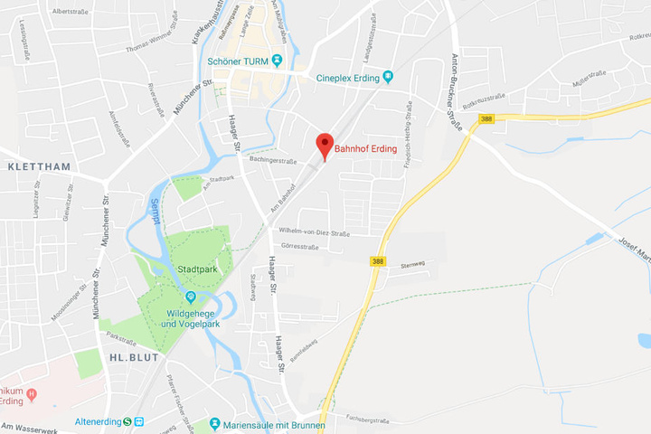 An Bahnhof in Erding in Bayern ist es zu einem schrecklichen Unfall gekommen.