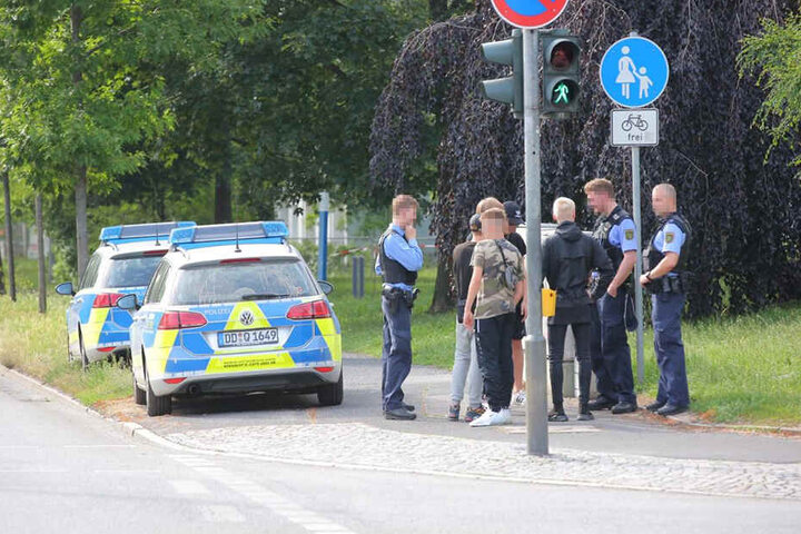 Als die Beamten eintrafen, war die Schlägerei bereits vorbei.