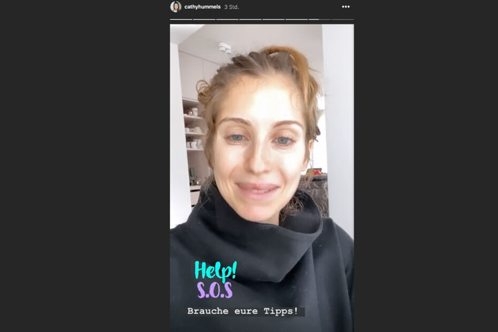 Cathy Hummels hat ein Herpes-Problem und bat ihre Instagram-Follower in ihrer Story um Ratschläge.