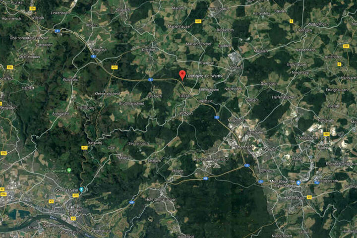 Der Unfall ereignete sich auf der A3 in Fahrtrichtung Köln etwa einen Kilometer vom Rastplatz Landsberg a.d. Warthe entfernt.