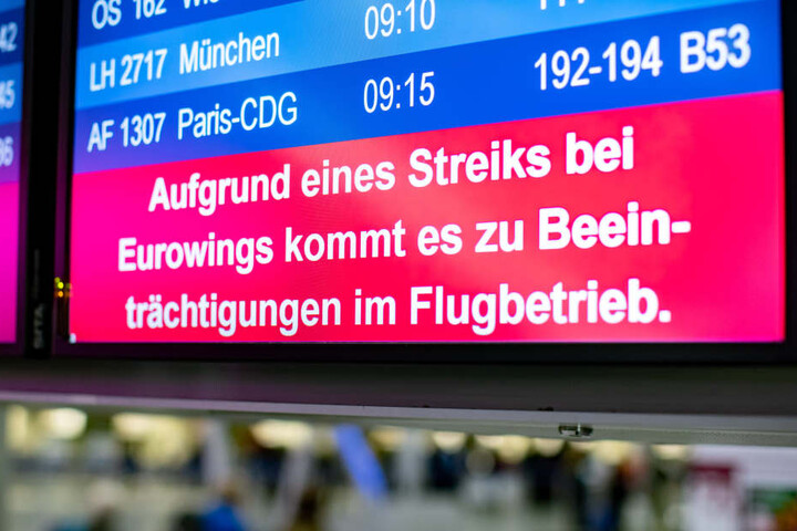 25 von 30 Flügen fielen aus.