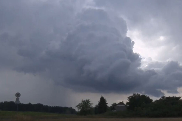 Die Unwetter zogen von Brandenburg nach Sachsen.