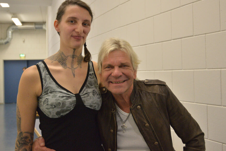 Großer Fan: 2018 gewann Janine ein "Meet & Greet"-Ticket für das Zwickau-Konzert von Matthias Reim (62).
