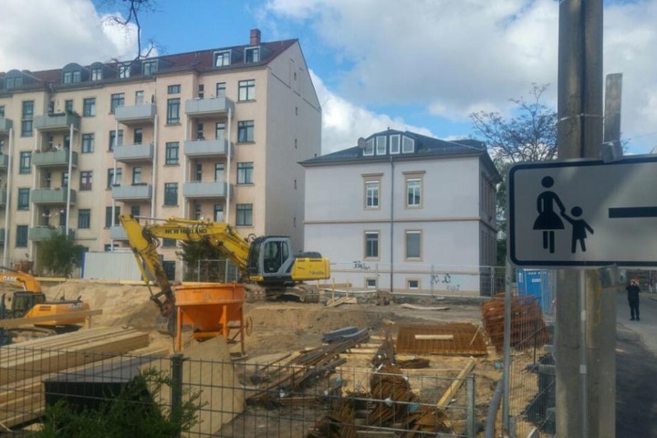 Hier wurde die Bombe bei Bauarbeiten gefunden.