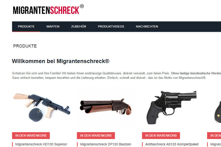 Auf dieser Seite verkaufte Mario R. die Waffen.