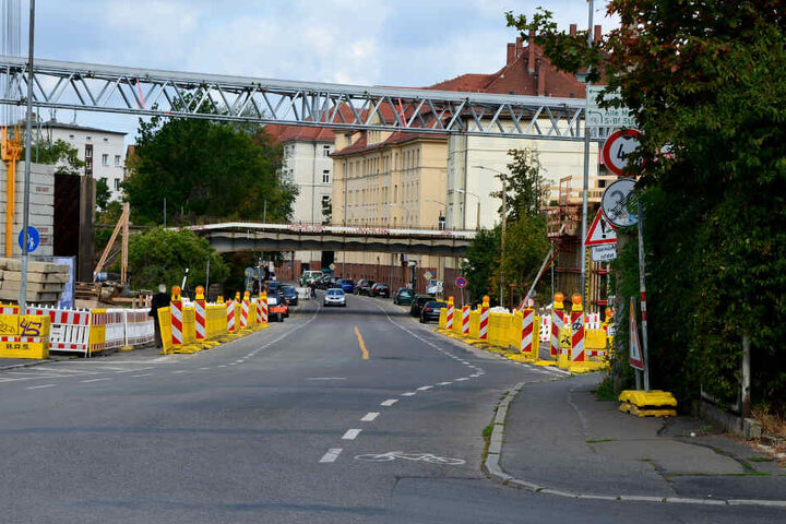 In Reudnitz kann wieder auf der Oststraße gefahren werden, dafür folgt Ende September die Sperrung