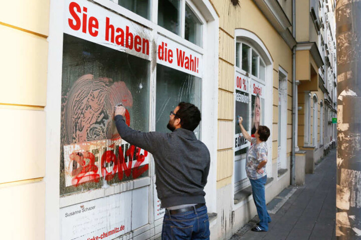Erst am letzten Wochenende gab es wieder einen Angriff auf das Parteibüro.