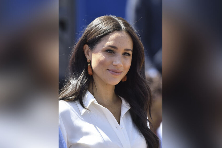Meghan kommt im Oktober 2019 zu einem Besuch im Tembisa-Township in der Nähe von Johannesburg, Südafrika an.