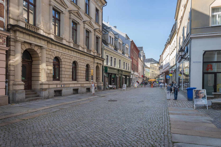 Noch sieht die Buchholzer Straße in der Annaberger Innenstadt trist aus.