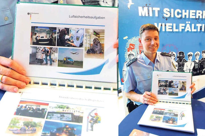 Informierte für die Bundespolizei: Einstellungsberater Jan Thoma (36).