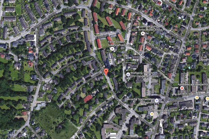 In dieser Gegend fand die Bielefelderin mehrere Speck-Häufchen.