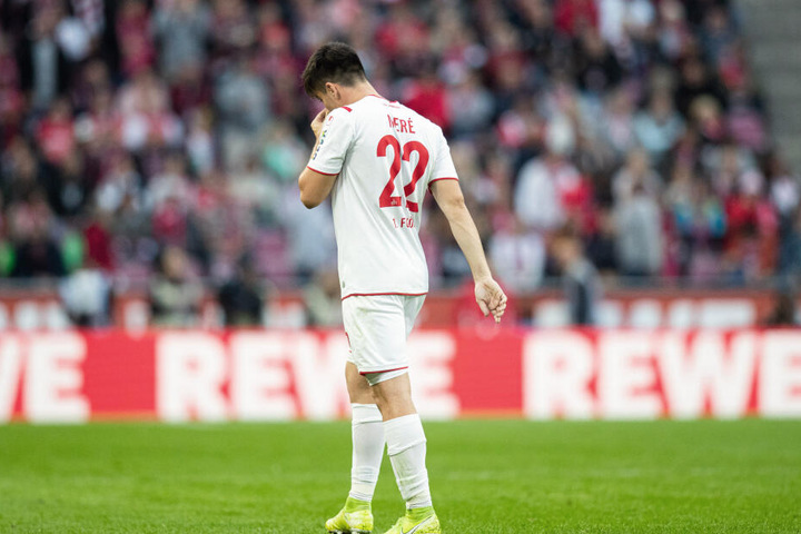 Für Jorge Meré war das Spiel wegen eines Platzverweises nach 41 Minuten beendet.