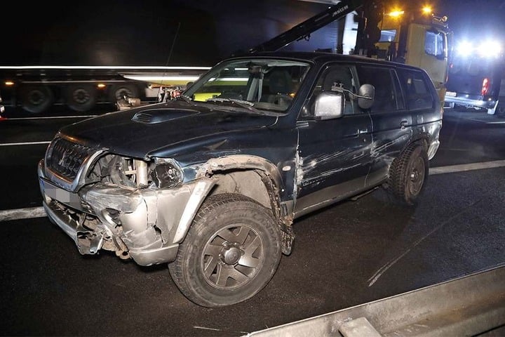 Der Mitsubishi soll Totalschaden erlitten haben.
