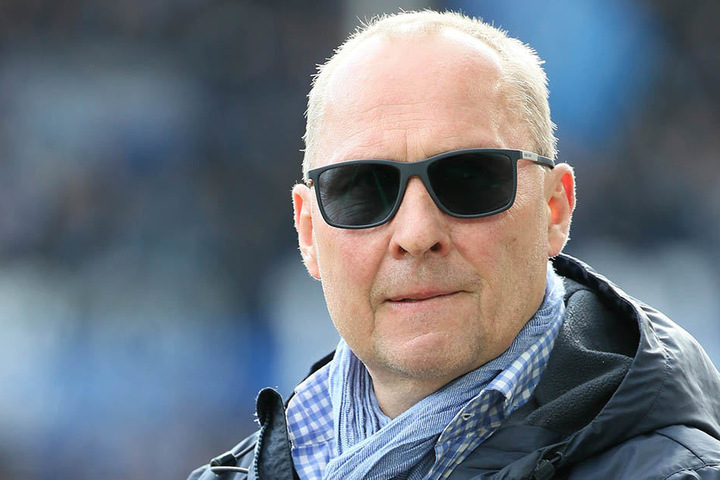 Aue-Präsident Helge Loenhardt war gegen Bielefeld auch im Stadion.