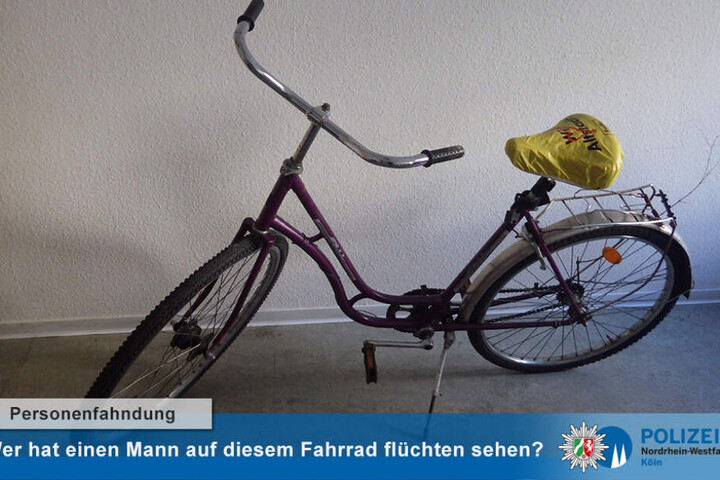 Wer hat den Täter auf dem Rad flüchten sehen oder kennt den Inhaber des Damenrads?