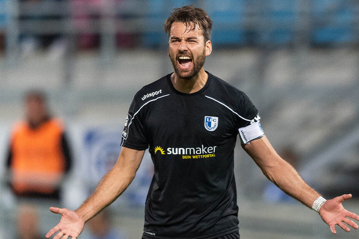 FCM-Kapitän Christian Beck kritisierte nach dem Spiel die Chemnitzer Taktik.
