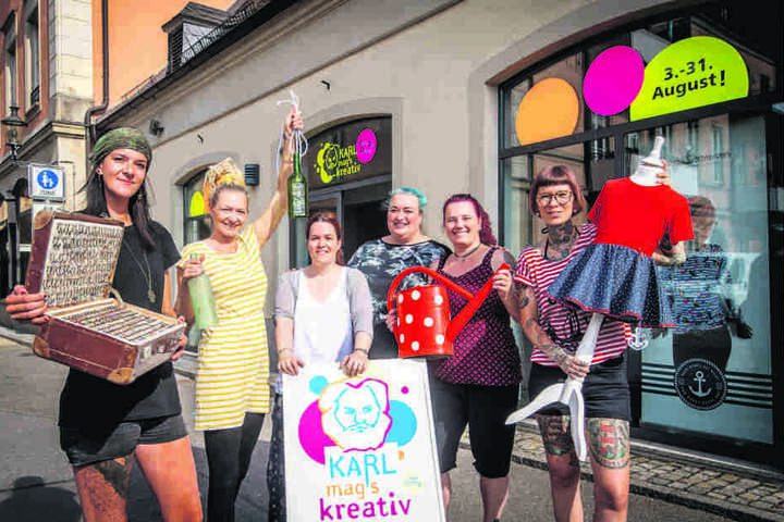 In der Inneren Klosterstraße wird's ab Samstag bunt: Mit "Karl mag’s kreativ" eröffnet hier ein Pop-Up-Store.