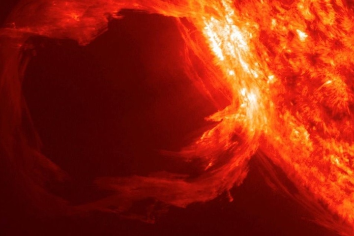 Am Sonntagabend gab es eine Sonneneruption. Die Werte sollen gefährlicher gewesen sein als nach der Rekord-Sonneneruption vom 6. September.