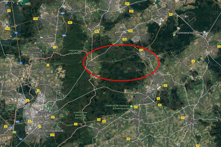 Der Unfall ereignete sich auf der Kreisstraße 180 zwischen Messel und Eppertshausen.