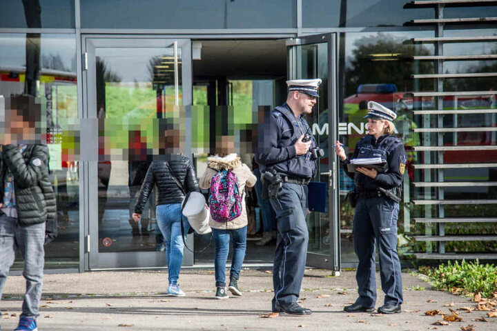 Auch die Polizei war vor Ort.