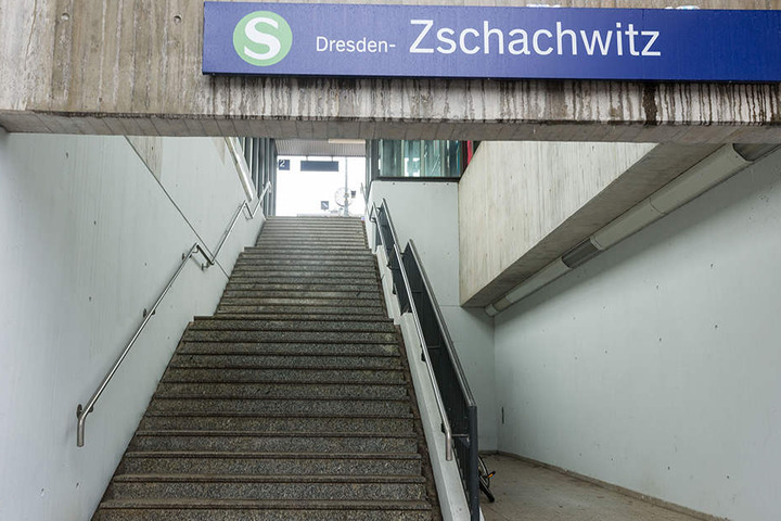 Am S-Bahnhof Dresden-Zschachwitz geschah die Tat.