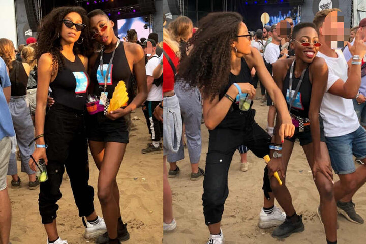 Die junge Frauen nutzten das Festival, um ausgelassen zu feiern.
