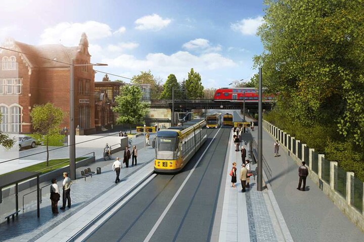 So soll die Oskarstraße nach dem Ende der Bauarbeiten aussehen.