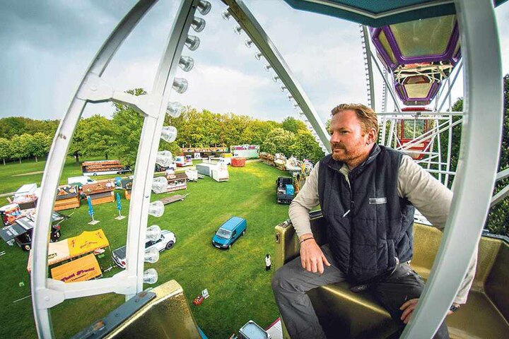 Gemeinsam mit anderen Schaustellern plant Organisator Rico Illgen (42) ein eigenes kleines Stadtfest.