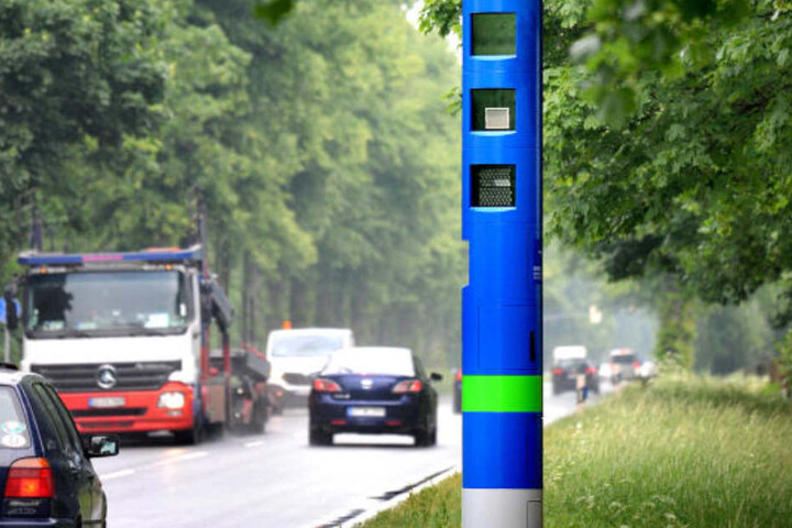 Die blaue Säule sorgt bei Autofahrern für Verwirrung!