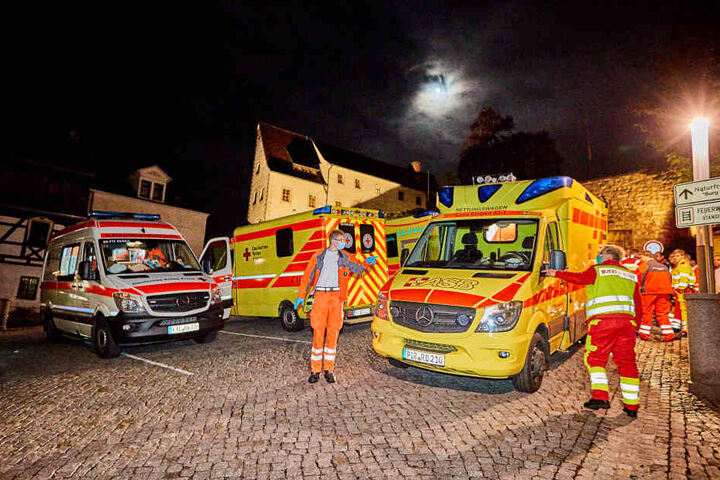 Ein Großaufgebot an Rettungskräften war vor Ort.