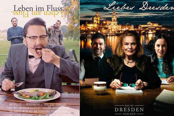 links: Das vierte Dresden-Image-Video "Leben im/am Fluss" erscheint am 22. April.