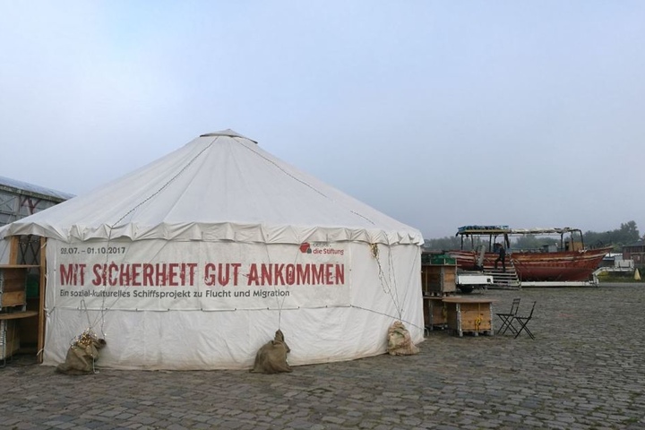 Bis Donnerstag legt das Boot in Dresden an.