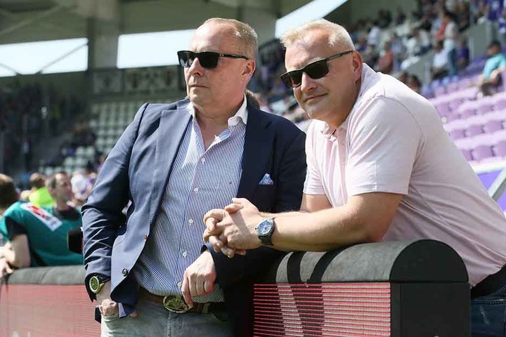 FCE-Präsident Helge Leonhardt (l.) und Geschäftsführer Michael Voigt hielten seit dem Rücktritt von Hannes Drews nach einem Nachfolger Ausschau. Der dürfte heute präsentiert werden.