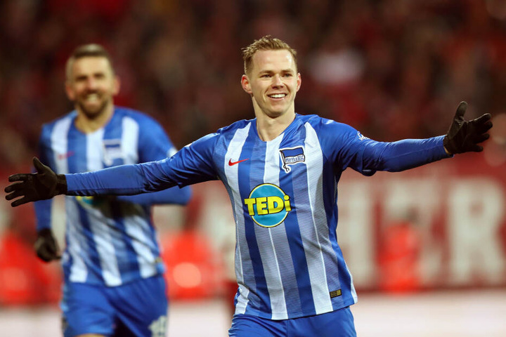 Ondrej Duda (r.) feierte im Auswärtsspiel beim 1. FC Nürnberg seine Saisontore acht und neun. Auch Vedad Ibisevic (l.) traf für die Hertha.