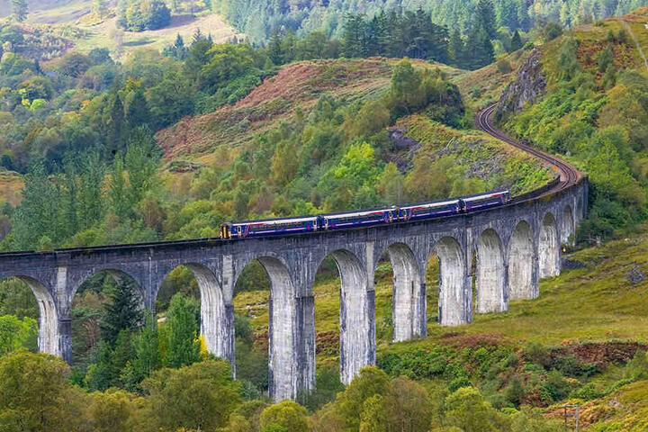 Der Glenfinnan-Viadukt hat es auf Platz zwei des Rankings geschafft.