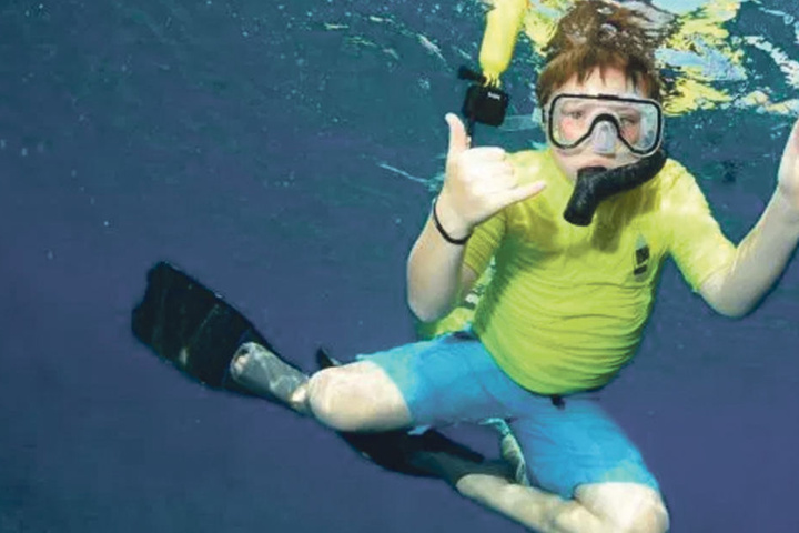 Kurz vor dem Angriff spielte der Zehnjährige mit seinem Bruder im Wasser.