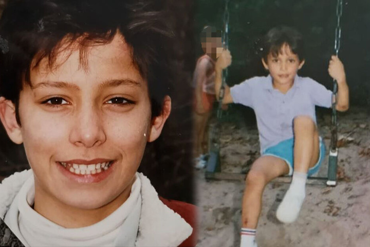 Hier zu sehen sind zwei weitere Screenshots der Kinderfotos von Domenico de Cicco.