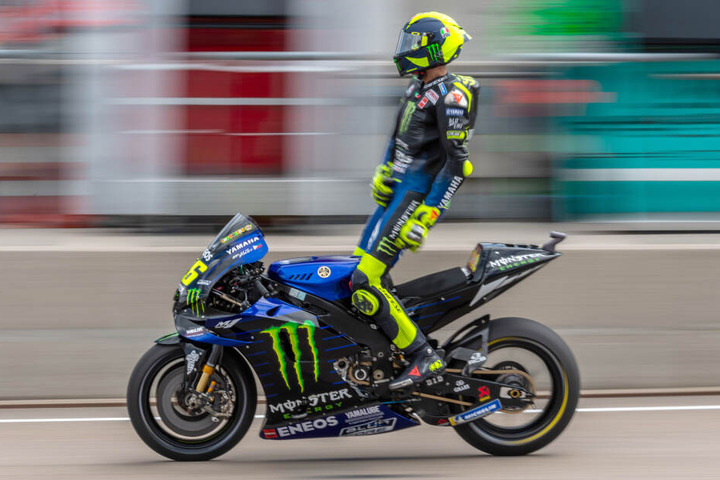 Valentino Rossi beim Freien Training am Freitag auf dem Sachsenring.